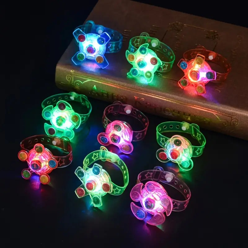 GlowSpin LED Fidget Spinner Bracelet