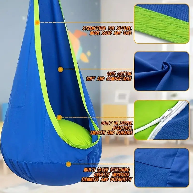 The Snuggle Swing – Sensory Hammock Chair for Kids (Indoor/Outdoor)