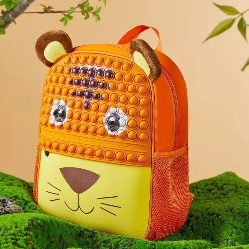 Kids Backpack for Boys Girls Preschool Bookbags 3D Cartoon Daycare Toddler  Bags Medium Yellow