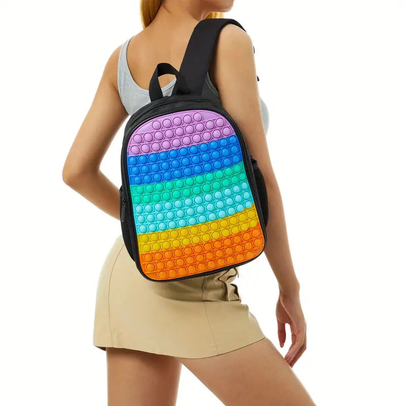 🎒 PopFocus™ Sensory Backpack – Pop-It Bag for Calm & Focus