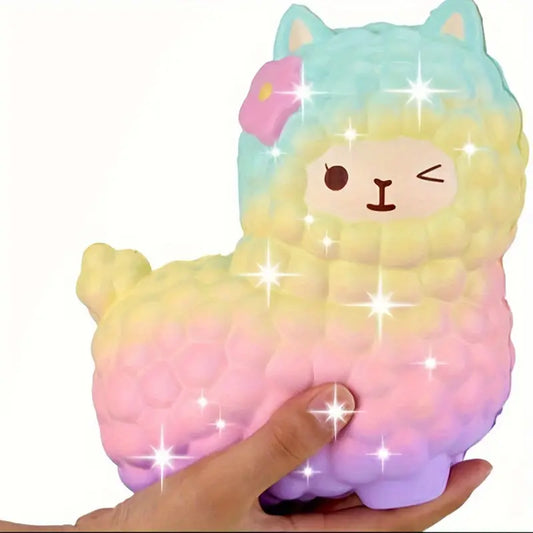 DreamyBaa™ Galaxy Sheep Squishy – Jumbo 5.5" Slow-Rising Toy