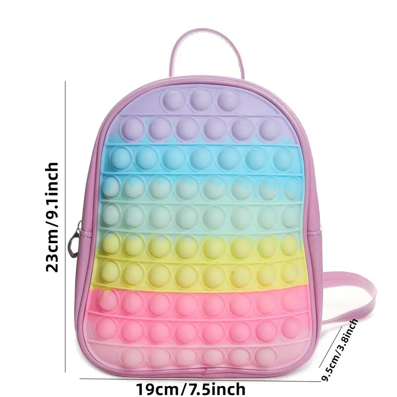 Rainbow Sensory Fidget Mini Backpack