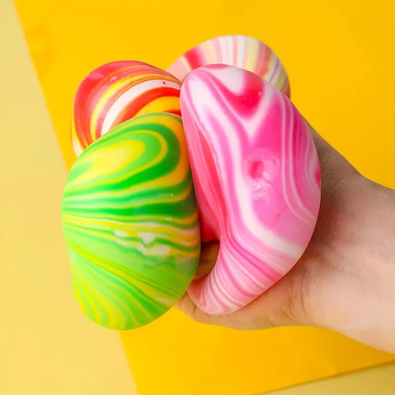 Squish-n-Whirl™ Marble Stress Ball – 2.5" Fidget Toy | Stretchy, Squeezy Fun for Kids & Adults