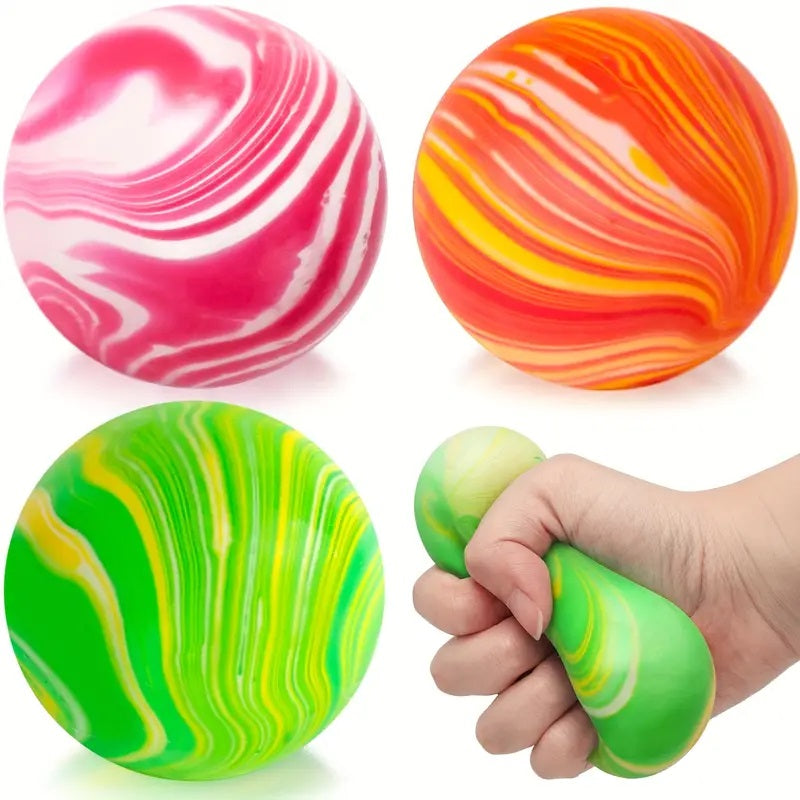 Squish-n-Whirl™ Marble Stress Ball – 2.5" Fidget Toy | Stretchy, Squeezy Fun for Kids & Adults