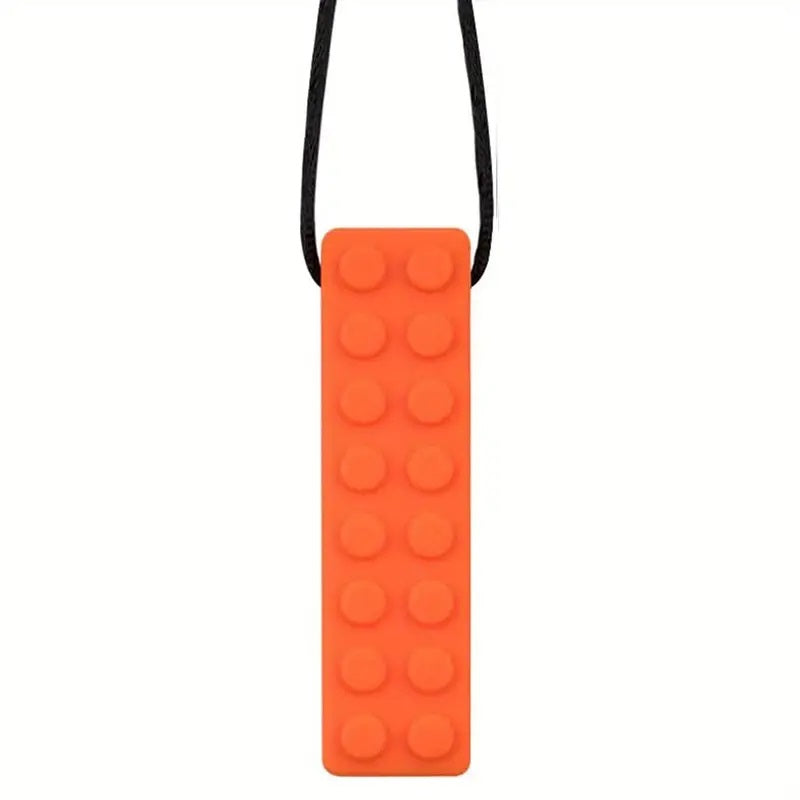2 Pack Sensory Chewable Necklace-Lego
