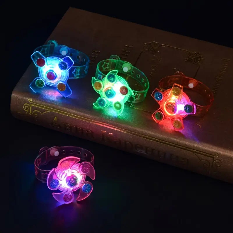 GlowSpin LED Fidget Spinner Bracelet