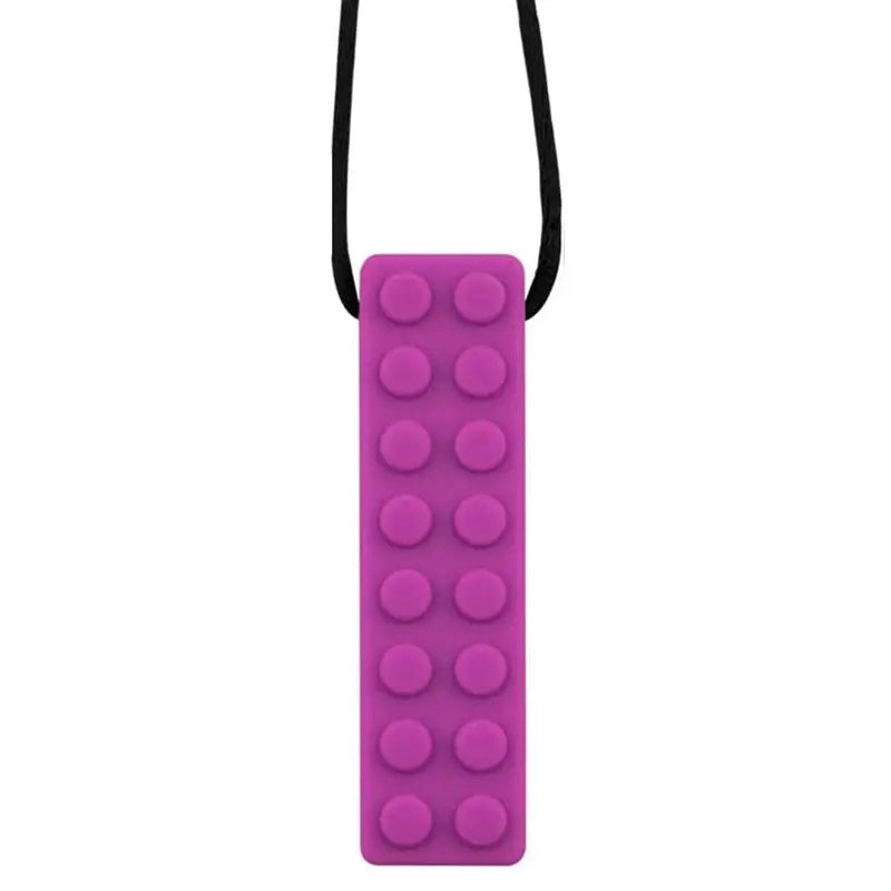2 Pack Sensory Chewable Necklace-Lego