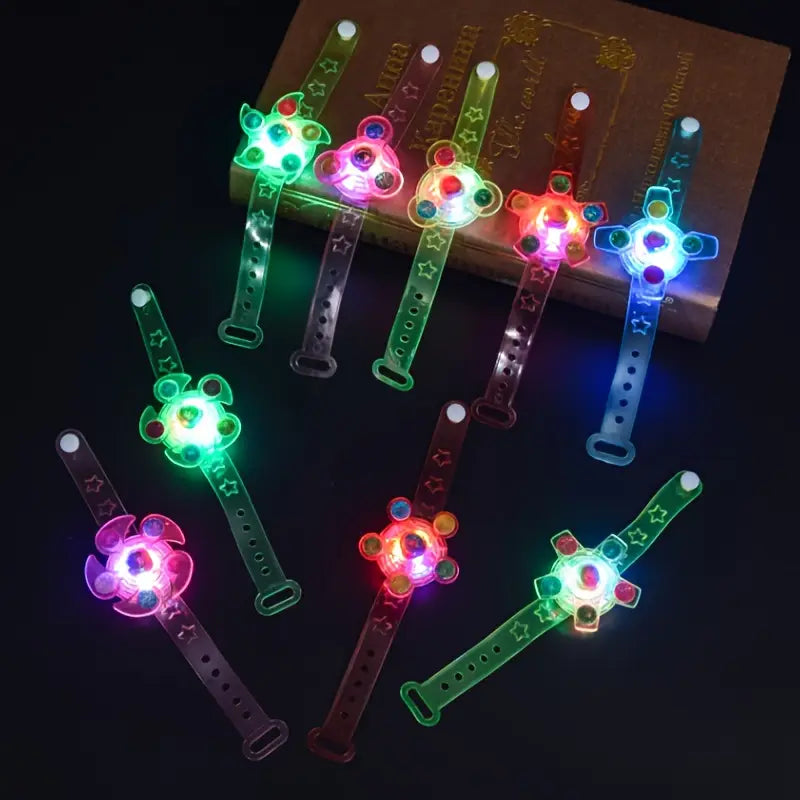 GlowSpin LED Fidget Spinner Bracelet
