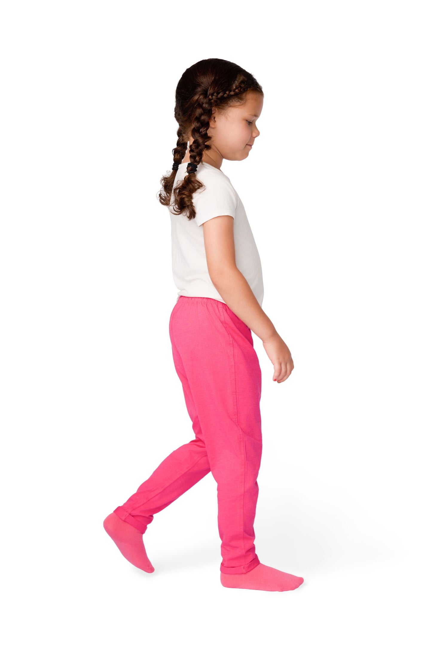 The Everyday Sensory Friendly Jogger: Pink with Graffiti Daisy design