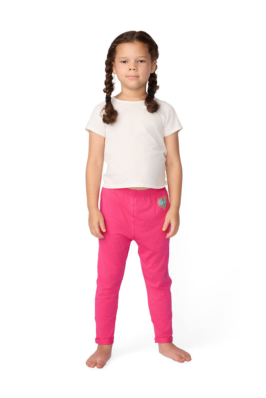 The Everyday Sensory Friendly Jogger: Pink with Layered Heart Design