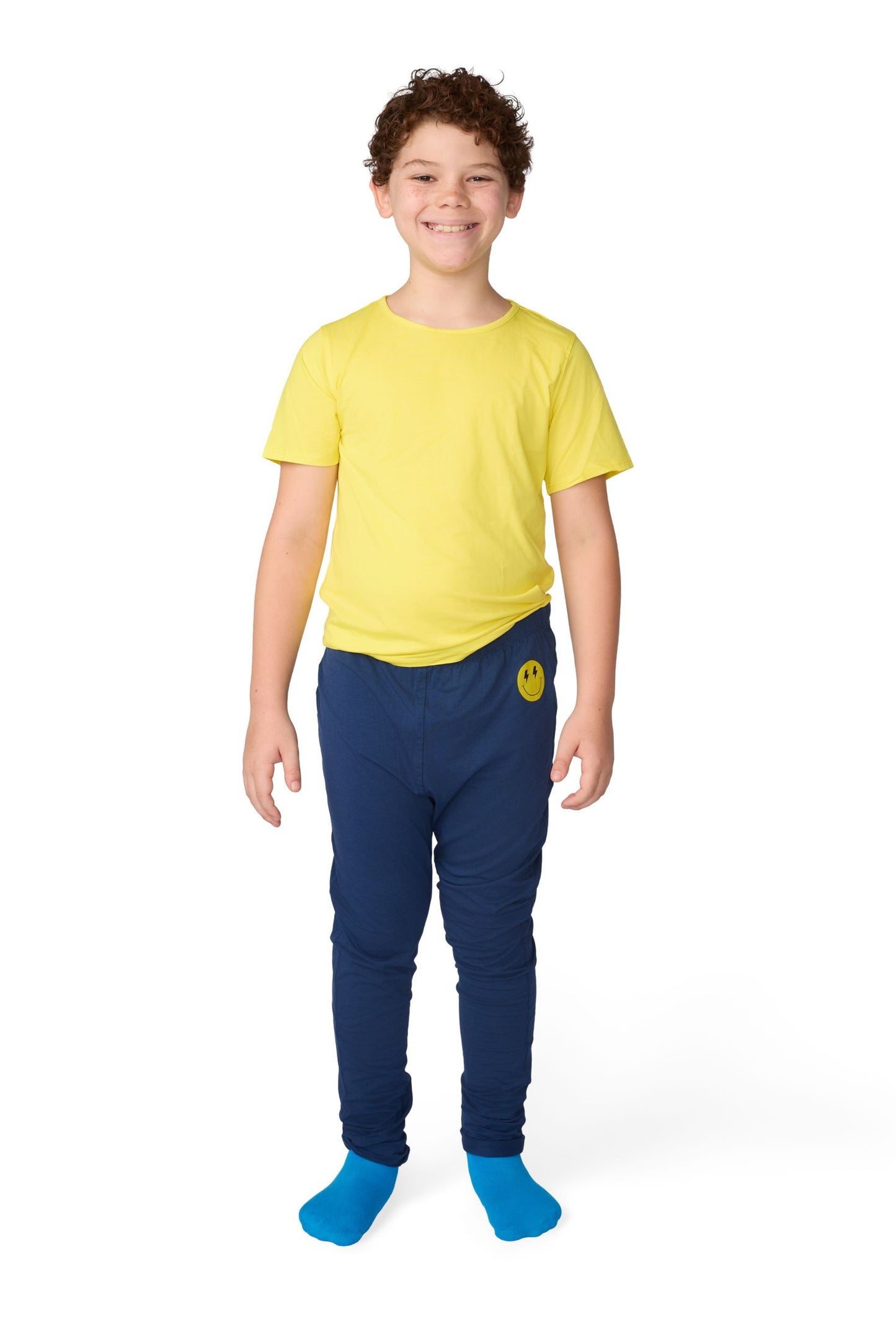 The Everyday Sensory Friendly Jogger: Navy with Smiley Design