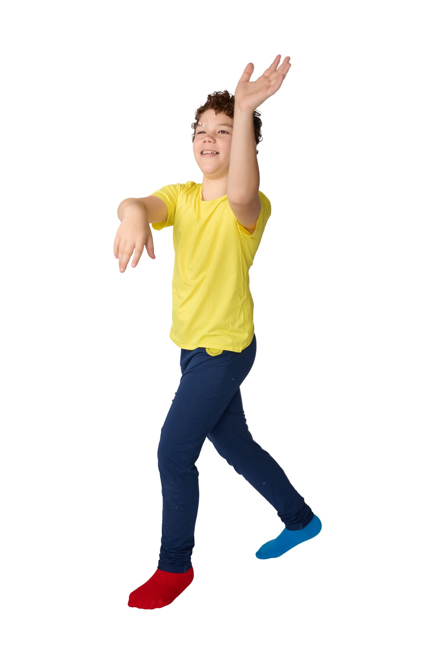 The Everyday Sensory Friendly Jogger: Navy with Smiley Design