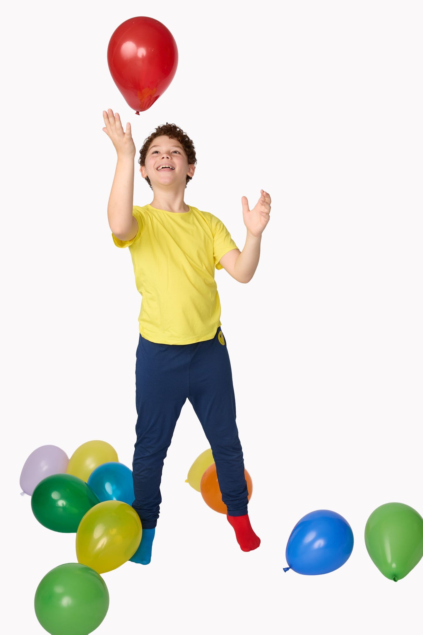 The Everyday Sensory Friendly Jogger: Navy with Smiley Design