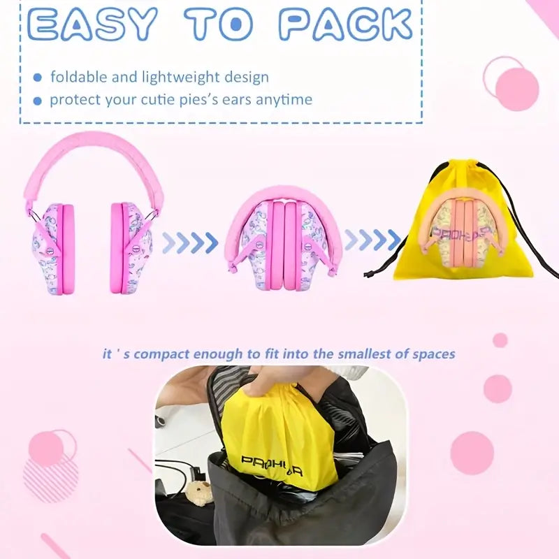 SoundSnugs™ Unicorn Edition: Noise Reduction Headphones * with special carrying pouch.