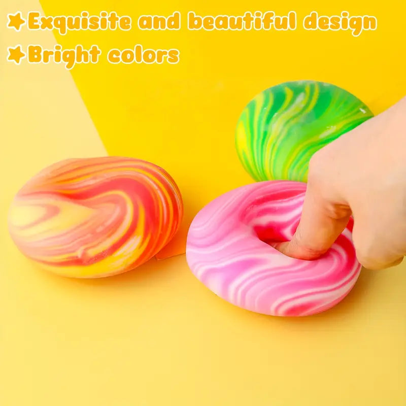 Squish-n-Whirl™ Marble Stress Ball – 2.5" Fidget Toy | Stretchy, Squeezy Fun for Kids & Adults