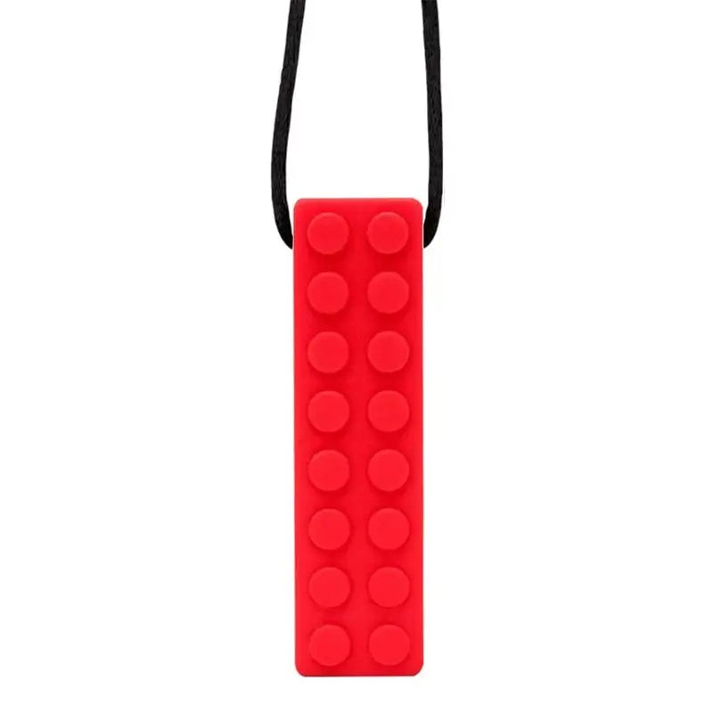 2 Pack Sensory Chewable Necklace-Lego