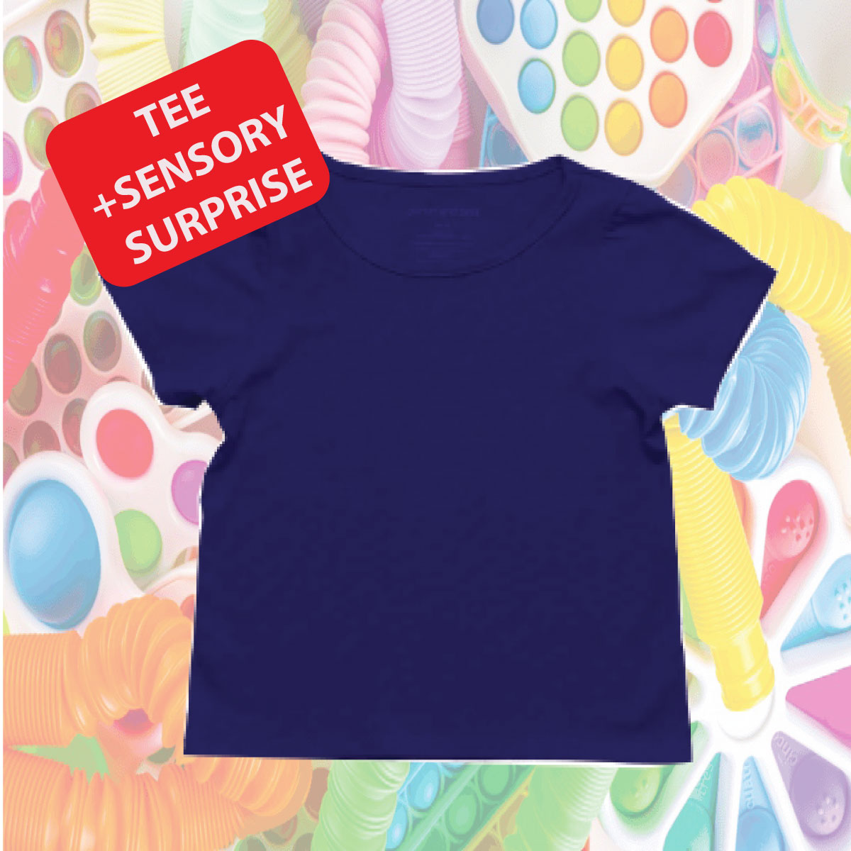 π Sensory Fun Pack β Tee + Surprise Gift! π(Sensory-Friendly T-Shirt + Exciting Surprise Gift for Kids with Autism, ADHD & Sensory Sensitivities!)