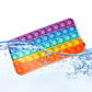 Rainbow Sensory Pop-it Fidget Pencil Case