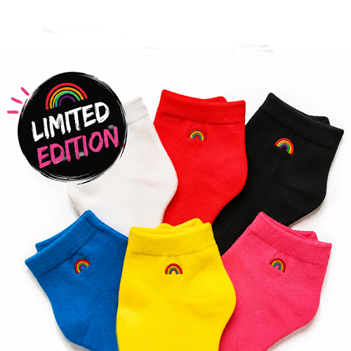 🌈 Ankle SmoothToe™ Rainbow Socks – Limited Edition
