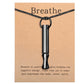 CalmFlow™ Titanium Breathing Necklace – Breathe In, Stress Out