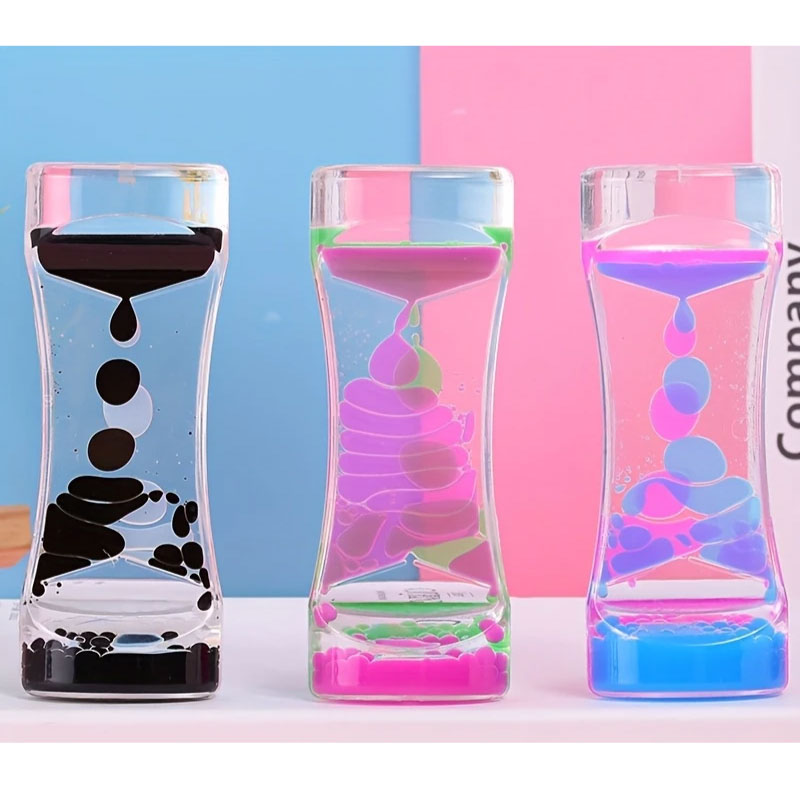 LavaFlow™ Sensory Fidget Set – Liquid Bubble Timer & Pen Duo