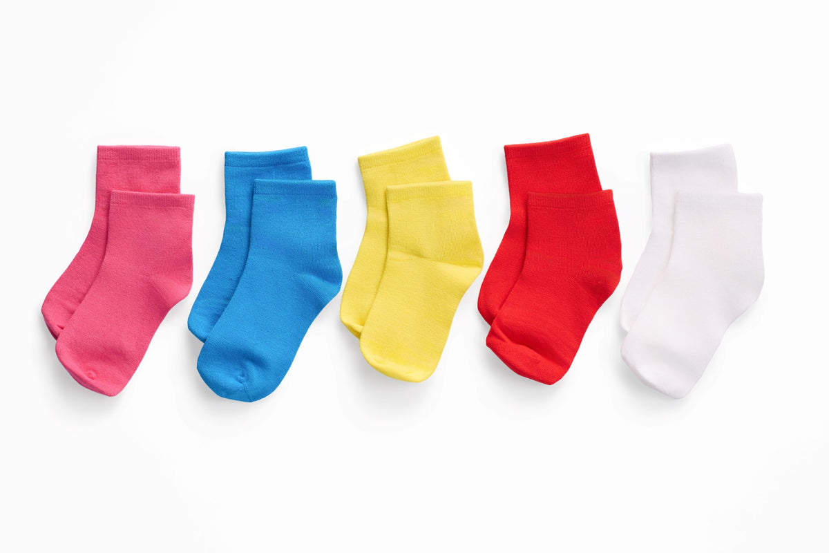 Parker & Talia sensory-friendly socks with a seamless toe and hand-finished flat seam