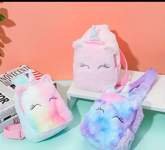 🦄 CalmiCorn™ Sensory-Friendly Fuzzy Chest Bag