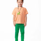 The Everday Sensory Friendly Coral Tee w Chewy Necklace