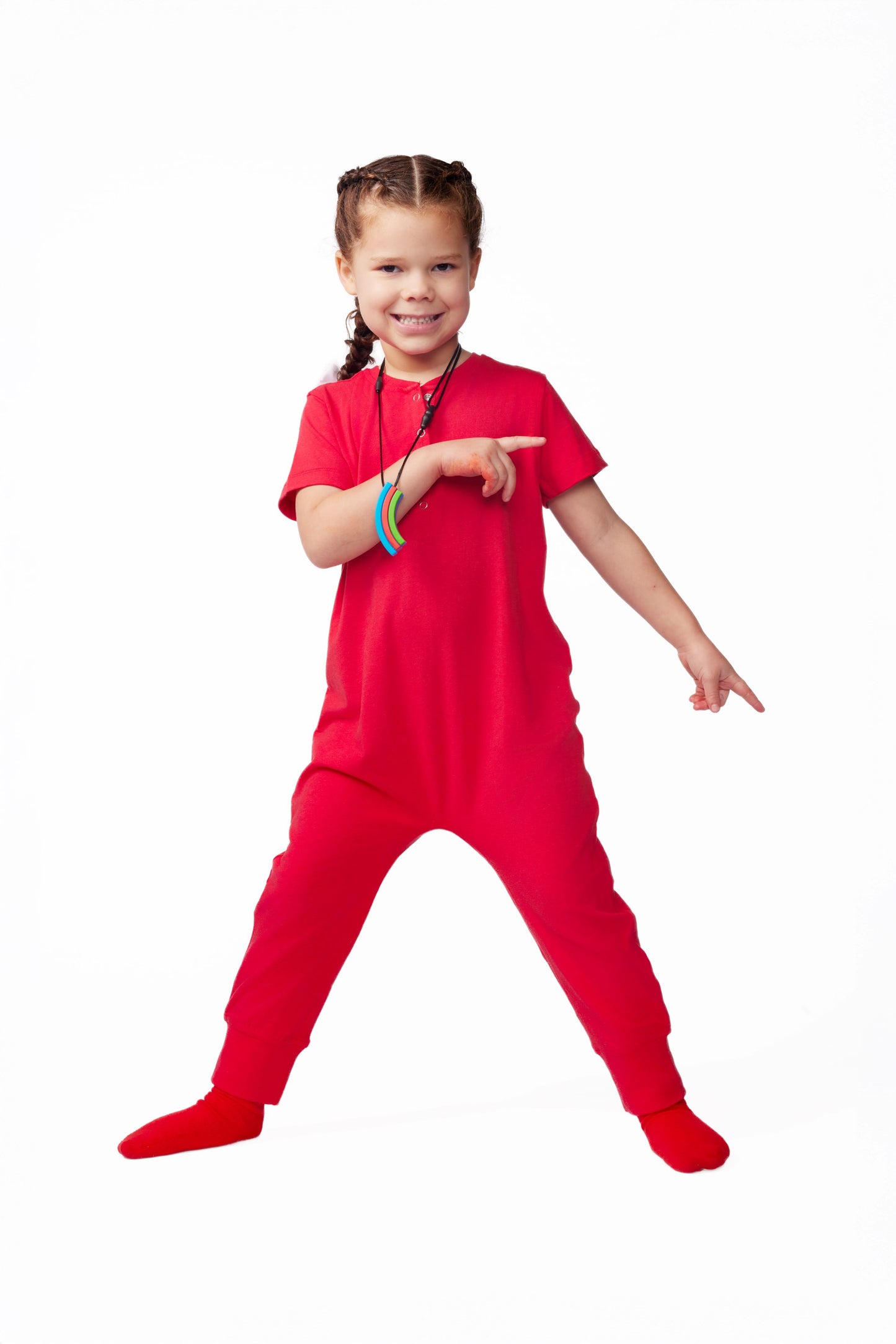 Ultimate Comfort Playsuitw Chewy Sensory Bracelet-CHERRY RED