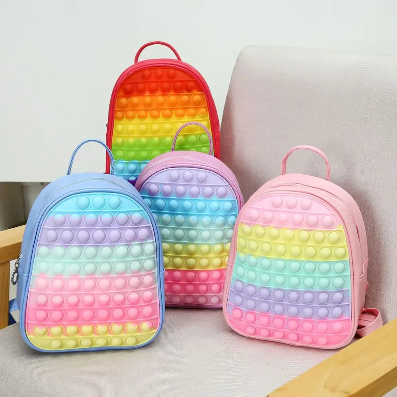 Rainbow Sensory Fidget Mini Backpack