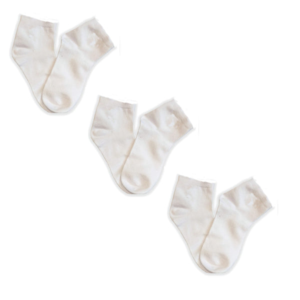 ANKLE 3-Pack Seamless Toe Socks - Great for Sensory