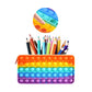 Rainbow Sensory Pop-it Fidget Pencil Case