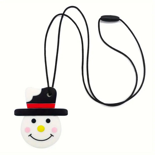 Snowman Sensory Chewable Necklace