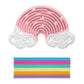 CloudPop™ Rainbow Sensory Busy Board – Double-Sided Fine Motor Fun for Kids