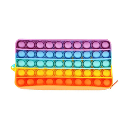 Rainbow Sensory Pop-it Fidget Pencil Case