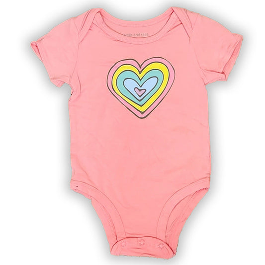 The Everyday Graphic Baby Onesie: Layered Heart