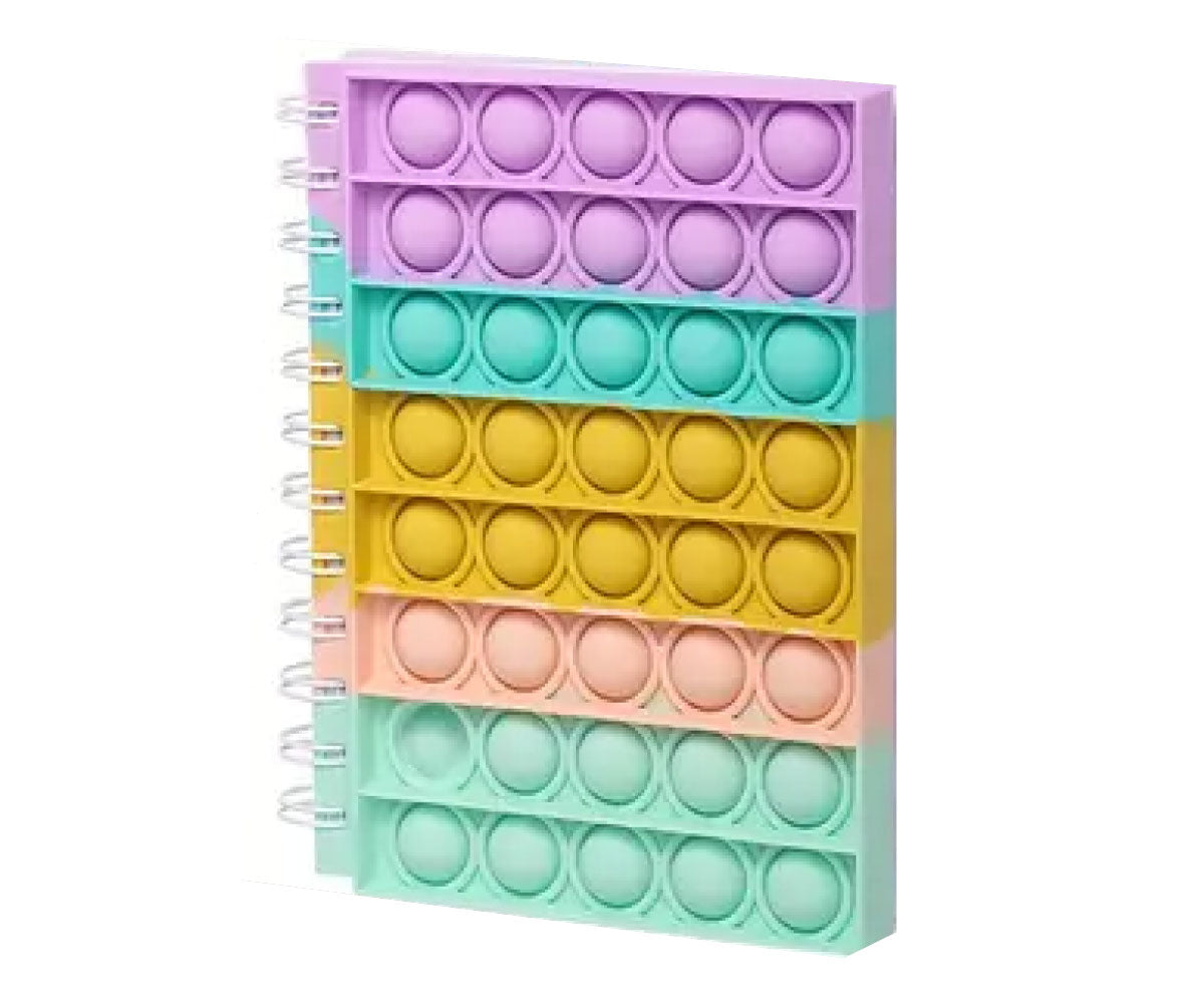 Sensory Friendly Pop-It Mini Notebook - Perfect for Notes, Doodling & Fidgeting!