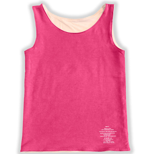 The Sensory Compression Reversible Tank: Pink/ White