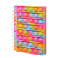 6.5" x 5" Sensory Friendly Pop-It Fidget Mini Notebook