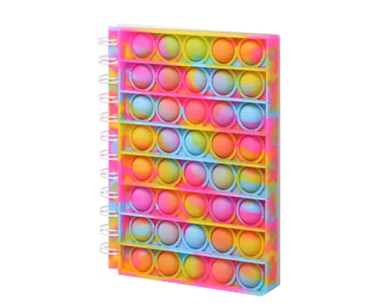 Medium Size Sensory Friendly Pop-It Notebook - Perfect for Notes, Doodling & Fidgeting!