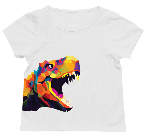 The Everyday Graphic Tee: Colorful Dino