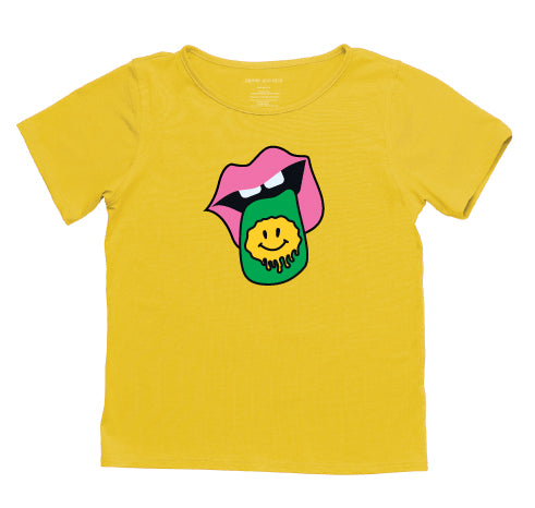 The Everyday Graphic Tee: Rock & Roll Smiley